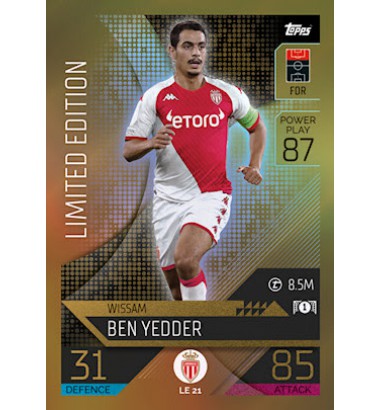 Topps Match Attax Champions League 2022/2023 Limited Edition Wissam Ben-Yedder (AS Monaco)